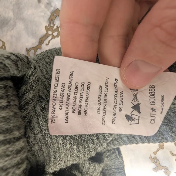 Sleeveless Olive Green Knit Mini Dress - Picture 4 of 8